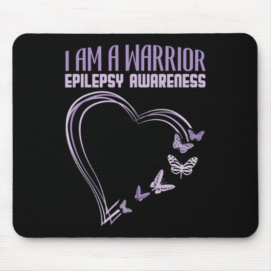 Epilepsie Bewusstsein, dass ich ein Kriegerherz-Sc Mousepad (Vorne)