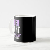 Epilepsie Bewusstsein Design ihren Kampf mein Gesc Kaffeetasse (Vorderseite Links)