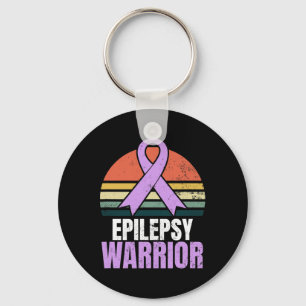 Epilepsie Bewusstsein Design Vintag Retro Sunset G Schlüsselanhänger