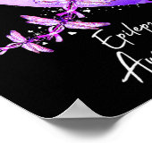 Epilepsie Bewusstsein Dragonfly November Wir trage Poster (Ecke)