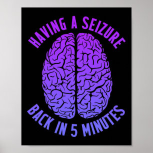 Epilepsie-Bewusstsein Einen Anfall Haben Epileptis Poster