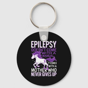 Epilepsie-Bewusstsein Einhorn Lila Band Anfall D Schlüsselanhänger