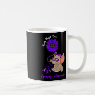 Epilepsie-Bewusstsein Elefant Glaube Hoffnung Lieb Kaffeetasse