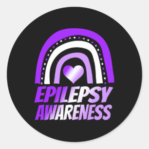 Epilepsie-Bewusstsein Epilepsie Kinder Männer Frau Runder Aufkleber