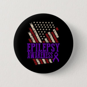 Epilepsie-Bewusstsein Epileptischer Krieger Überle Button