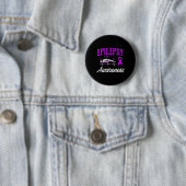 Epilepsie-Bewusstsein Epileptischer Krieger Überle Button (Beispiel)