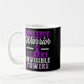 Epilepsie-Bewusstsein Epileptischer Krieger Überle Kaffeetasse (Links)