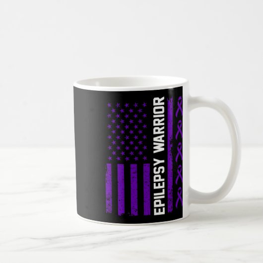 Epilepsie-Bewusstsein Epileptischer Krieger Überle Kaffeetasse (Rechts)