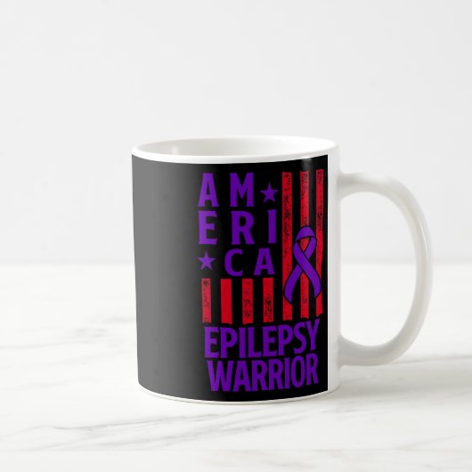 Epilepsie-Bewusstsein Epileptischer Krieger Überle Kaffeetasse (Rechts)