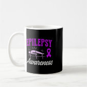 Epilepsie-Bewusstsein Epileptischer Krieger Überle Kaffeetasse (Links)