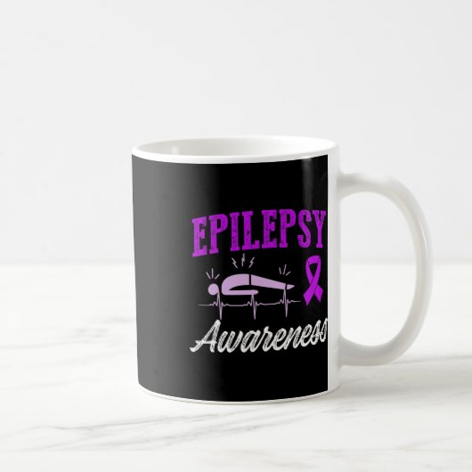 Epilepsie-Bewusstsein Epileptischer Krieger Überle Kaffeetasse (Rechts)