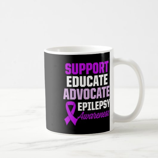 Epilepsie-Bewusstsein Epileptischer Krieger Überle Kaffeetasse (Rechts)