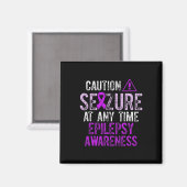 Epilepsie-Bewusstsein Epileptischer Krieger Überle Magnet (Vorderseite/Rückseite)