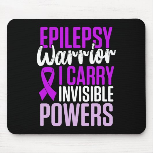 Epilepsie-Bewusstsein Epileptischer Krieger Überle Mousepad (Vorne)