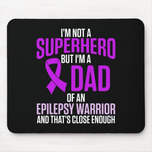 Epilepsie-Bewusstsein Epileptischer Krieger Überle Mousepad (Vorne)