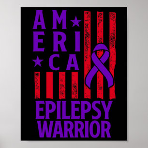Epilepsie-Bewusstsein Epileptischer Krieger Überle Poster
