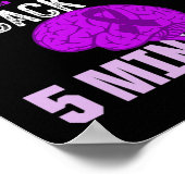 Epilepsie-Bewusstsein Epileptischer Krieger Überle Poster (Ecke)