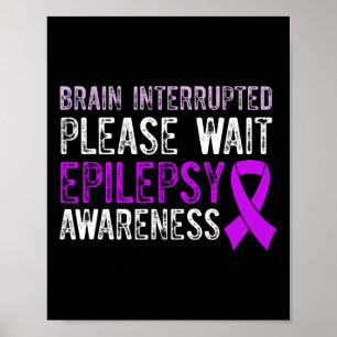 Epilepsie-Bewusstsein Epileptischer Krieger Überle Poster