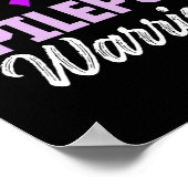 Epilepsie-Bewusstsein Epileptischer Krieger Überle Poster (Ecke)