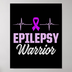 Epilepsie-Bewusstsein Epileptischer Krieger Überle Poster