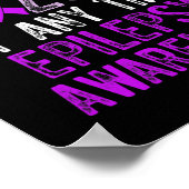 Epilepsie-Bewusstsein Epileptischer Krieger Überle Poster (Ecke)