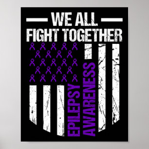 Epilepsie-Bewusstsein Epileptischer Krieger Überle Poster