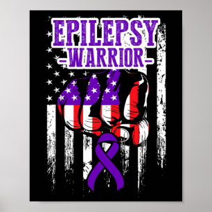 Epilepsie-Bewusstsein Epileptischer Krieger Überle Poster
