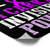 Epilepsie-Bewusstsein Epileptischer Krieger Überle Poster (Ecke)