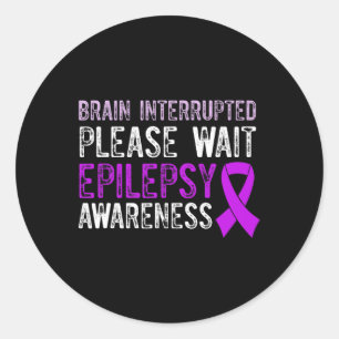 Epilepsie-Bewusstsein Epileptischer Krieger Überle Runder Aufkleber