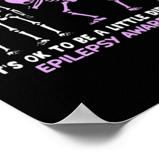 Epilepsie-Bewusstsein Es ist gut, ein bisschen and Poster (Ecke)