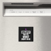 Epilepsie-Bewusstsein Feind Epileptischer Krieger Magnet (In Situ (Geschirrspüler))