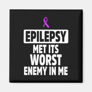 Epilepsie-Bewusstsein Feind Epileptischer Krieger Magnet