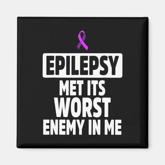 Epilepsie-Bewusstsein Feind Epileptischer Krieger Magnet (Vorne)