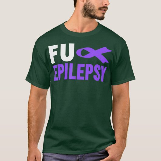 Epilepsie Bewusstsein FU Epilepsie Bewusstsein T-Shirt (Vorderseite)