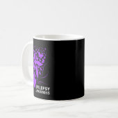 Epilepsie-Bewusstsein für Frauen Kaffeetasse (Vorderseite Links)