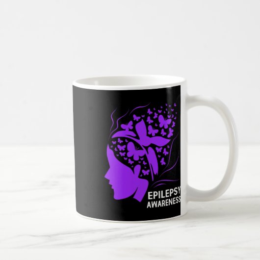 Epilepsie-Bewusstsein für Frauen Kaffeetasse (Rechts)