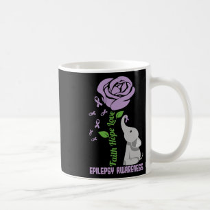 Epilepsie-Bewusstsein Glaube Hoffnung Liebe Blume  Kaffeetasse