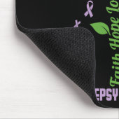 Epilepsie-Bewusstsein Glaube Hoffnung Liebe Blume  Mousepad (Ecke)