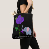 Epilepsie Bewusstsein Glaube Hoffnung Liebe Blume Tasche (Von Nahem)