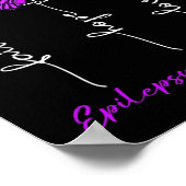 Epilepsie-Bewusstsein Glaube Hoffnung Liebe Leopar Poster (Ecke)