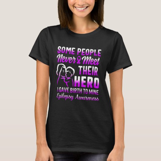 Epilepsie Bewusstsein Hero Anfall Mutter von Epile T-Shirt (Vorderseite)