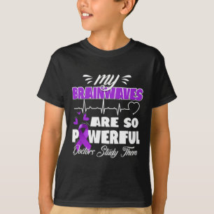 Epilepsie-Bewusstsein Hirnwellen Epileptischer Kri T-Shirt
