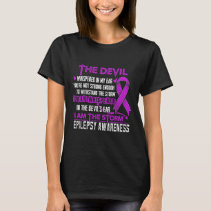 Epilepsie Bewusstsein, ich bin der Sturmteufel T-Shirt