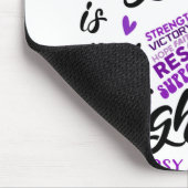 Epilepsie Bewusstsein Ihr Kampf ist mein Kampf Mousepad (Ecke)