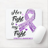 Epilepsie Bewusstsein Ihr Kampf ist mein Kampf Mousepad (Mit Mouse)