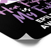 Epilepsie Bewusstsein ist ihr Kampf ist mein Kampf Poster (Ecke)