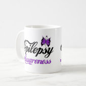 Epilepsie-Bewusstsein Kaffeetasse (Vorderseite Links)