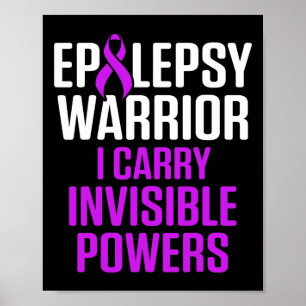 Epilepsie Bewusstsein Karry Epileptic Warrivo Poster