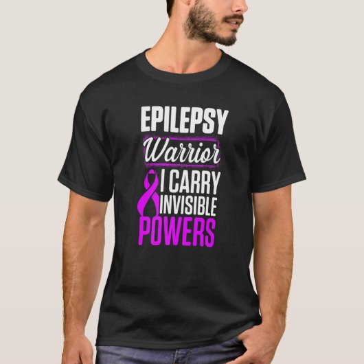 Epilepsie Bewusstsein Karry Epileptic Warrivo T-Shirt (Vorderseite)