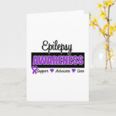 Epilepsie-Bewusstsein Karte (Gelbe Blume)